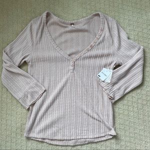 Free People Henley Tee